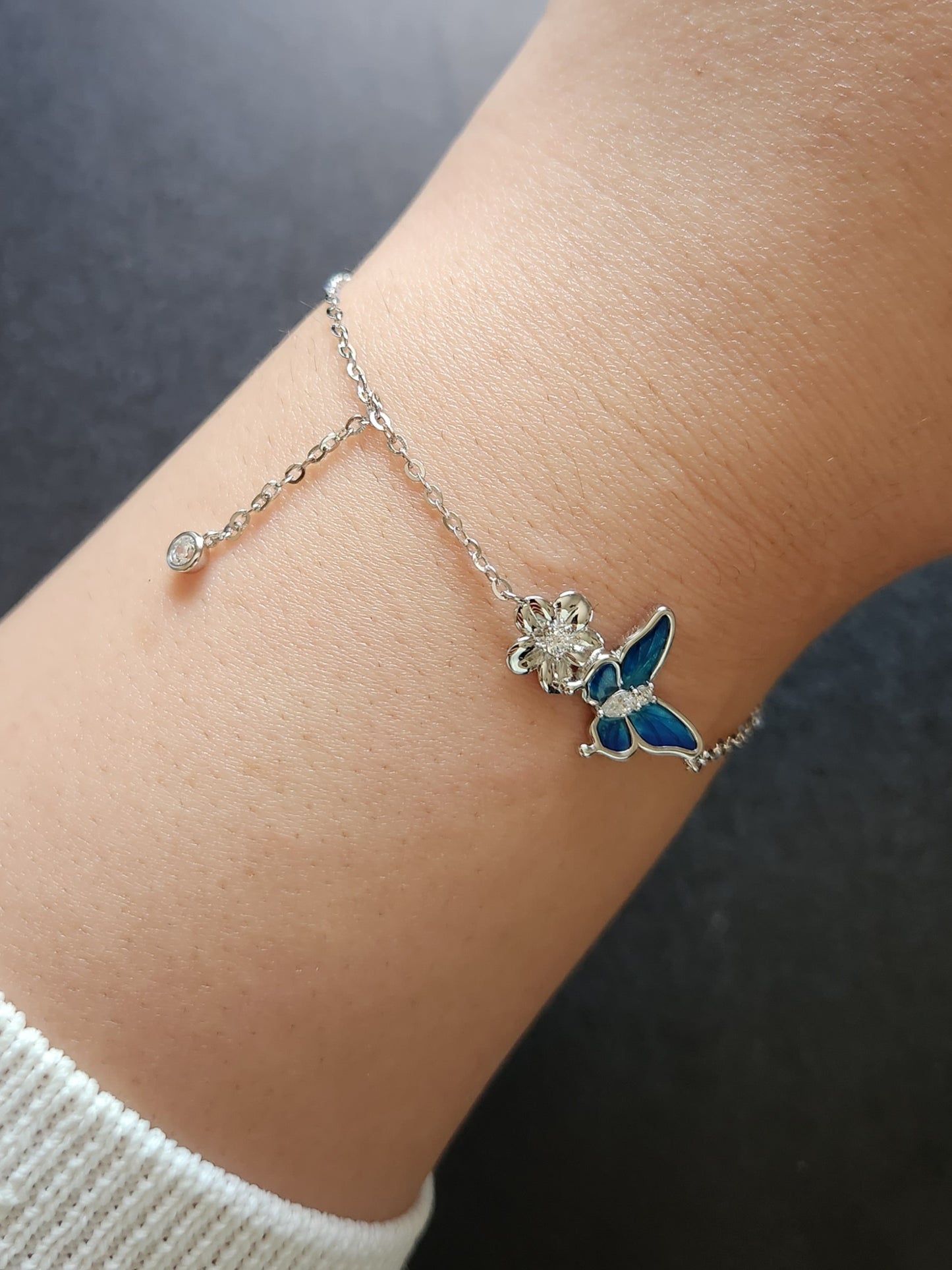 Blue Butterfly Bracelet