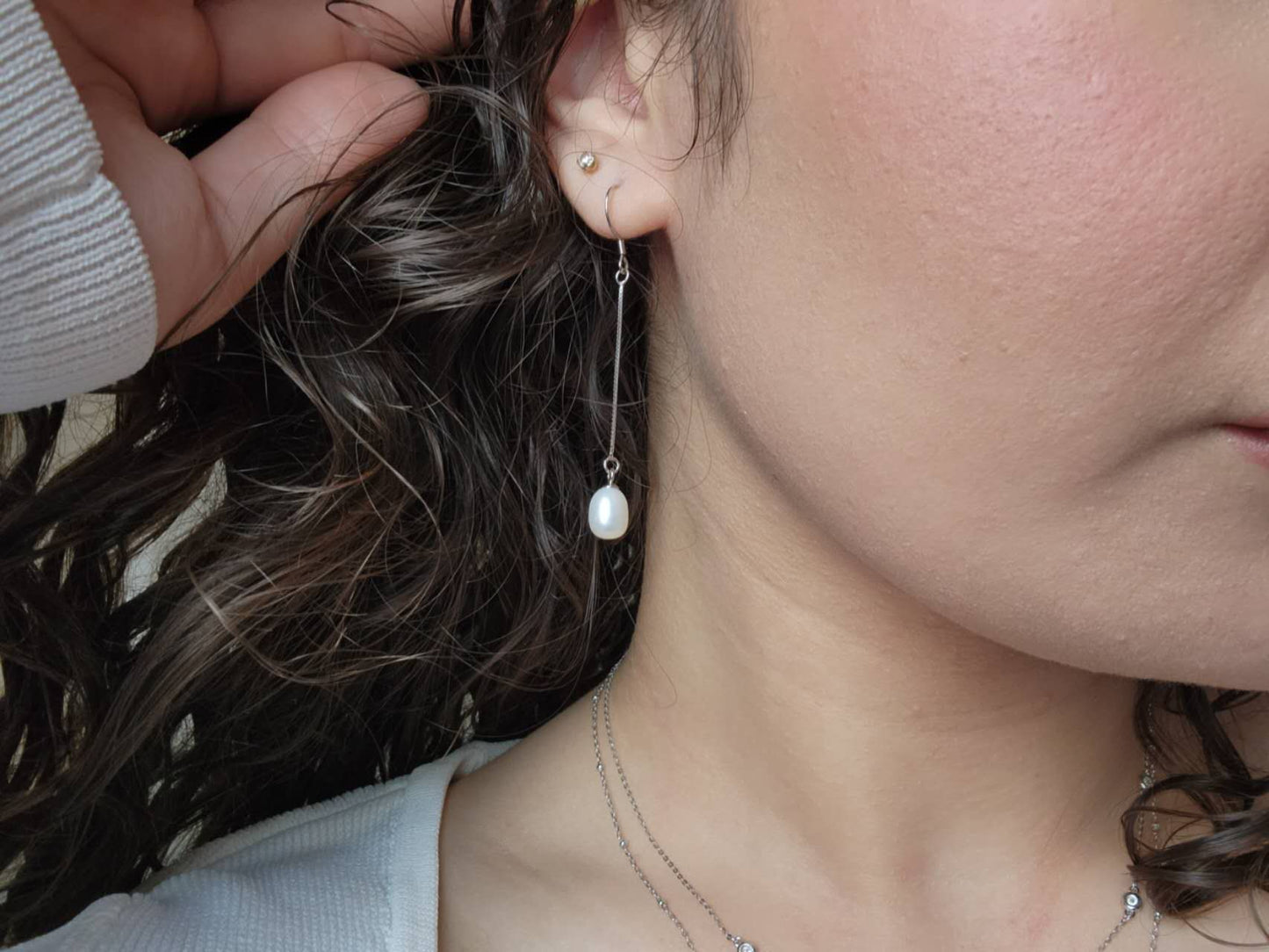 Fresh Water Pearl Drop Earrings